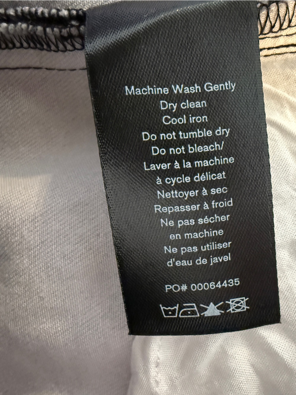 Rag & Bone Miramar Wren Slim Straight Pants Byron Greyscale Faux Denim Womens 28 - Picture 11 of 15